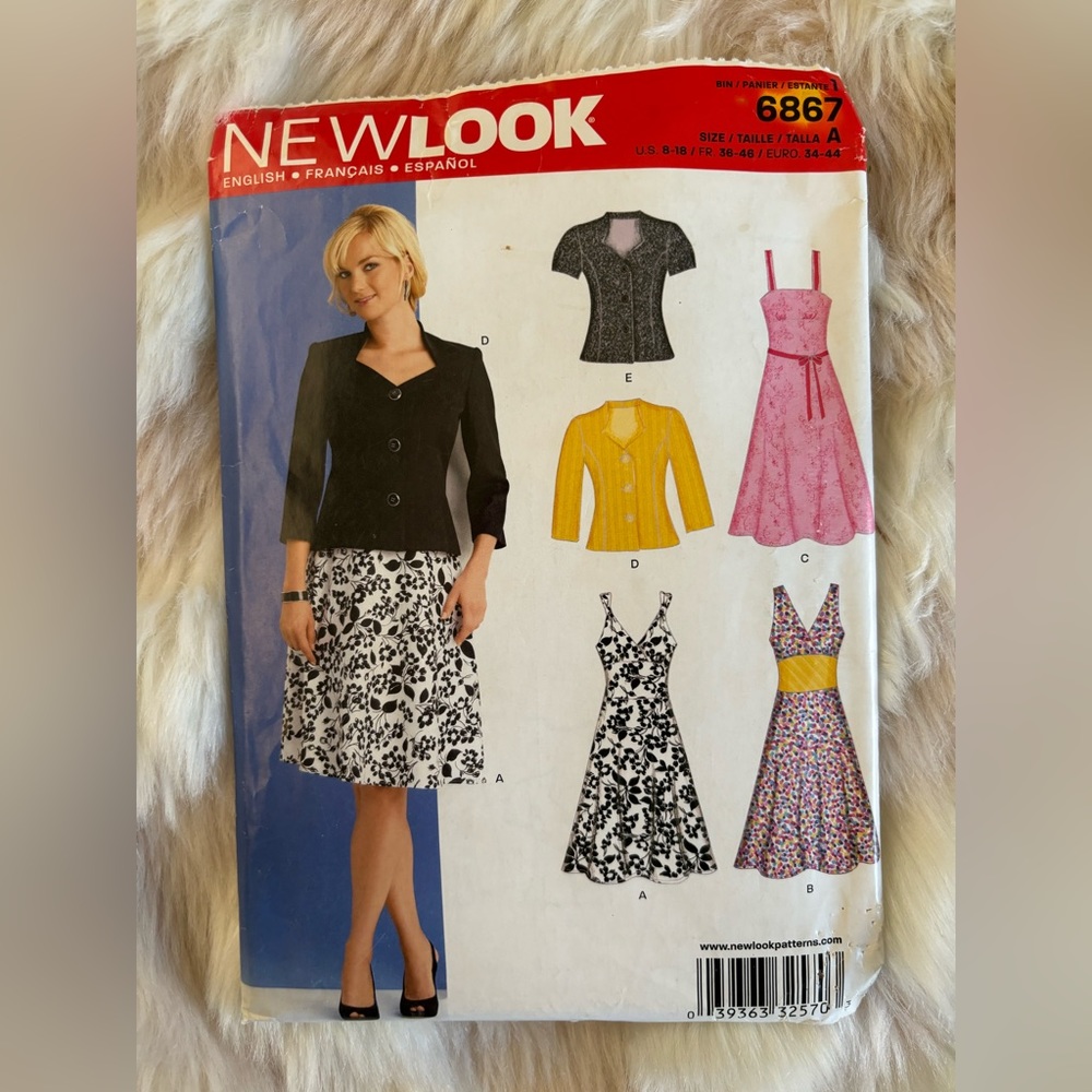 Newlook Sewing Pattern 6867 Uncut